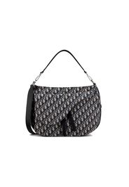 Dior Soft Saddle Bag Oblique Jacquard Beige/Black