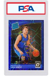 Luka Doncic 2018 Donruss Optic Rookie Blue Velocity #177