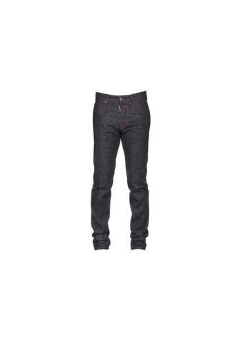 Dsquared2 Cool Guy Back Logo Extra Slim Jeans Blue/Orange