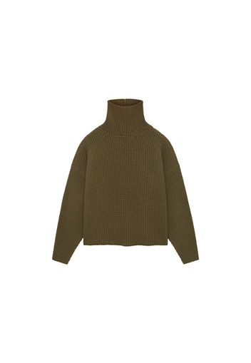 Fear of God Essentials Heavy Waffle Turtleneck Olive