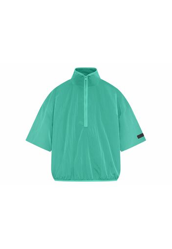 Fear of God Essentials Crinkle Nylon Halfzip SS Shirt Mint Leaf