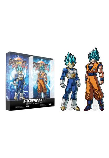 FiGPiN XL Dragon Ball FighterZ SSGSS Vegeta & SSGSS Goku 2-Pack (SDCC 2019 Exclusive) Pins #X18 & #X19