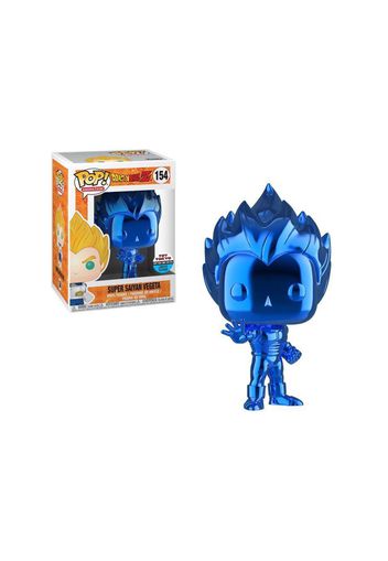 Funko Pop! Animation Dragonball Z Super Saiyan Vegeta Blue Chrome Toy Tokyo Figure #154