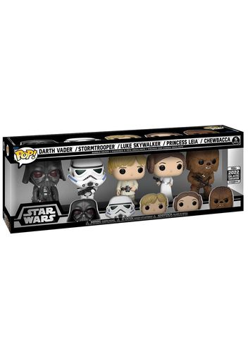 Funko Pop! Star Wars Darth Vader/Stormtrooper/Luke Skywalker/Princess Leia/Chewbacca 2022 Galactic Convention Exclusive 5-Pack