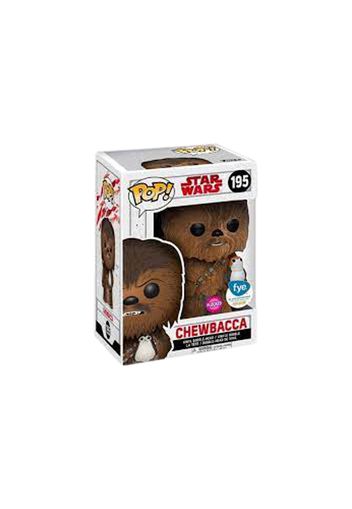 Funko Pop! Star Wars The Last Jedi Chewbacca with Porg Flocked FYE Exclusive Bobble-Head #195