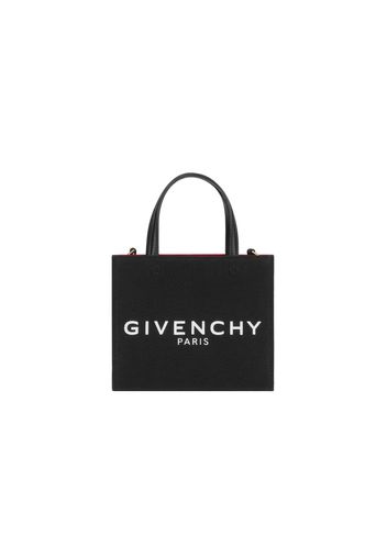 Givenchy Mini G-Tote Shopping Bag in Canvas Black