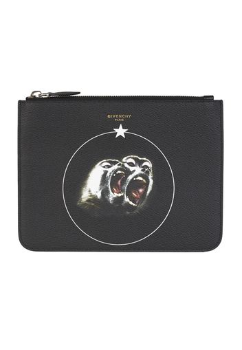 Givenchy Monkey Brothers Zipped Pouch Large Black