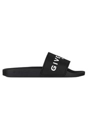 Givenchy Paris Flat Sandals Black White