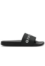 Givenchy Paris Flat Sandals Black White