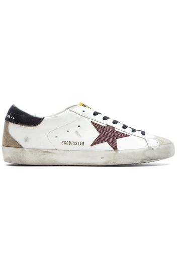 Golden Goose Super-Star White Taupe Bordeaux