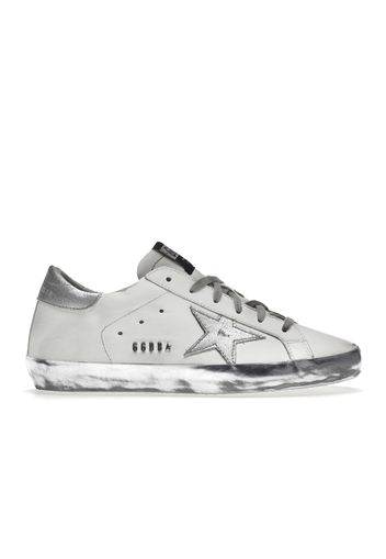 Golden Goose Super-Star White Silver Sparkle (Women's)