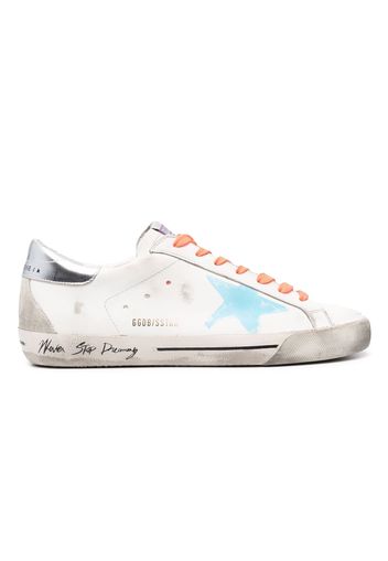 Golden Goose Super Star Never Stop Dreaming White Blue Orange