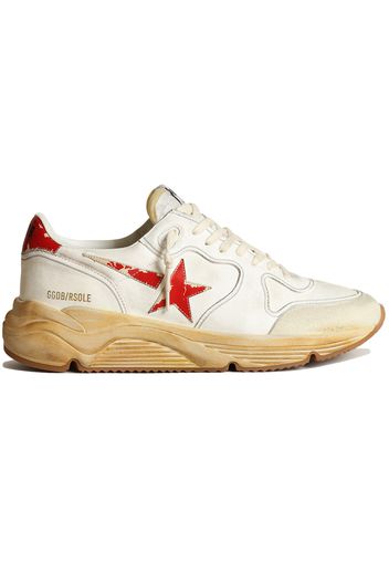 Golden Goose Running Sole White Red