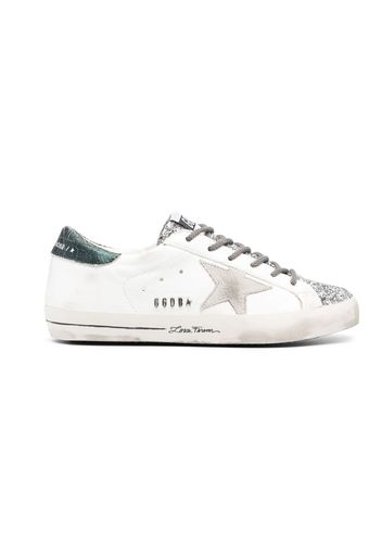 Golden Goose Super-Star Love Forever White Silver Green (Women's)