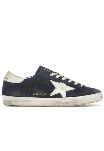 Golden Goose Super-Star Navy Suede White