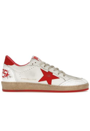 Golden Goose Ball-Star Low White Red