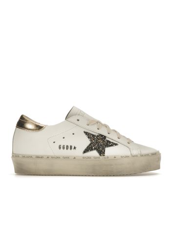 Golden Goose Hi Star White Glitter Gold (Women's)