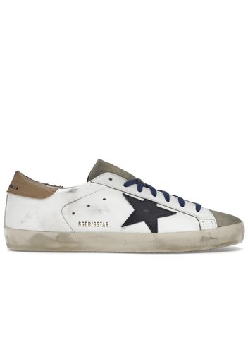 Golden Goose Super-Star Suede Toe White Taupe Royal Blue Black