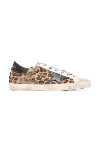 Golden Goose Super-Star Leopard Brown Ice Black (Women's)