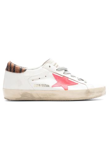 Golden Goose Super-Star White Fluorescent Red Zebra (Women's)