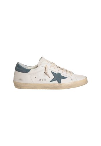 Golden Goose Super-Star White Blue Suede