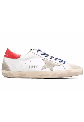 Golden Goose Super-Star White Red Grey Suede