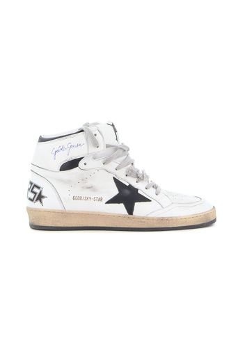 Golden Goose Sky-Star Leather White Black