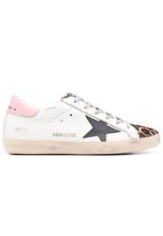 Golden Goose Super-Star White Pink Leopard Dark Grey Patch (Women's)