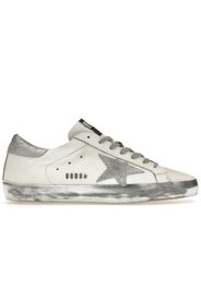 Golden Goose Super-Star White Silver Glitter