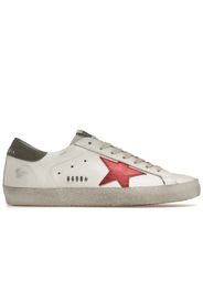 Golden Goose Super-Star White Red Grey