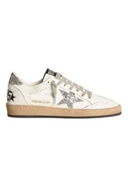 Golden Goose Ball Star White Silver Glitter (Women's)