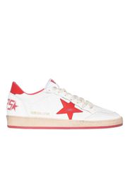 Golden Goose Ball-Star Low White Red