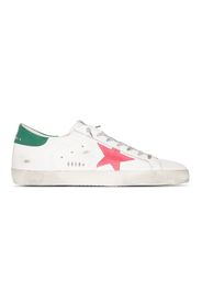 Golden Goose Super-Star White Green Pink