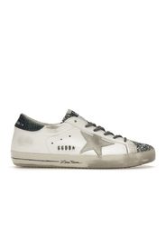 Golden Goose Super-Star Glitter Cream Silver (Women's)