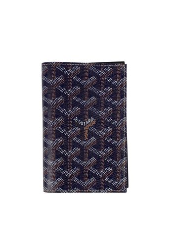 Goyard Grenelle Passport Holder Goyardine Navy