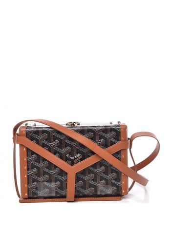 Goyard Minaudiere Goyardine Black Tan