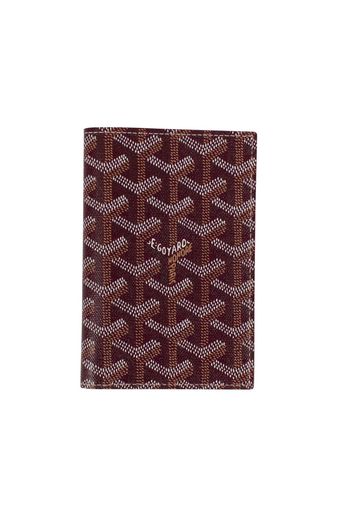 Goyard Grenelle Passport Holder Goyardine Burgundy