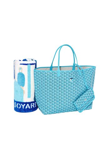 Goyard Saint Louis GM Bag and Balise Towel Turquoise