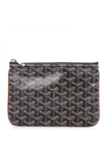 Goyard Senat Pouch Goyardine PM Black/Tan