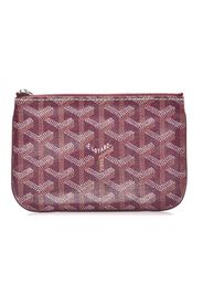 Goyard Senat Pouch Goyardine Mini Burgundy