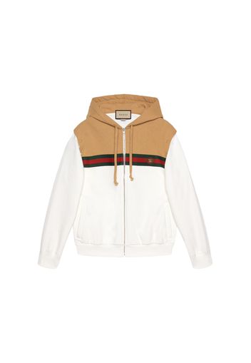 Gucci Cotton Sweatshirt With Web Camel/Ivory