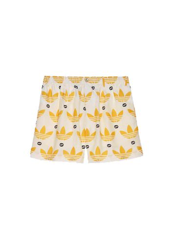 Gucci x adidas Trefoil Print Shorts Ivory/Black