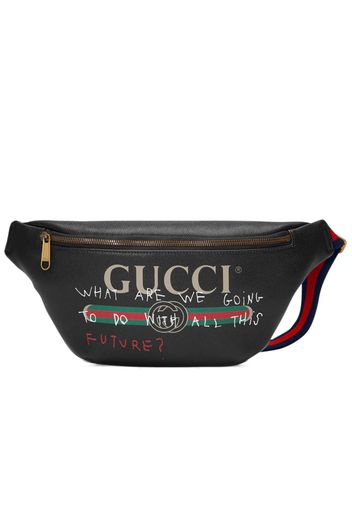 Gucci Coco Capitan Logo Belt Bag Vintage Logo Black