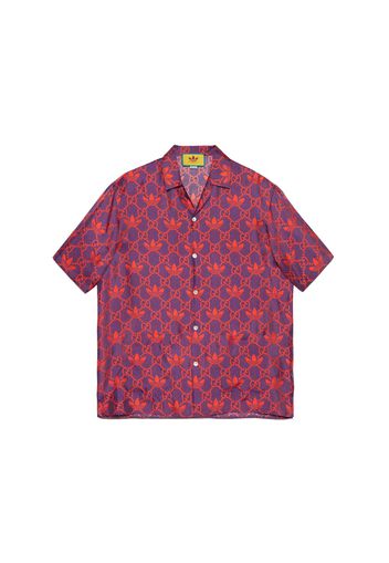 Gucci x adidas Macro GG Bowling Shirt Purple/Red