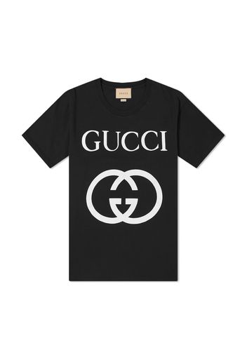 Gucci Interlocking GG Print T-shirt Black Ivory