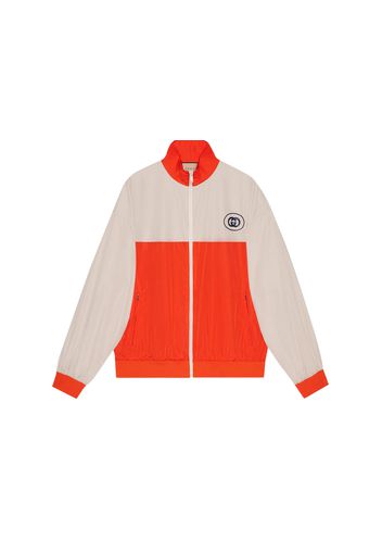 Gucci GG Logo Track Jacket Orange Ivory