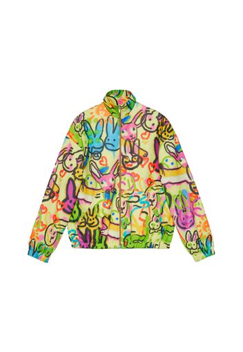 Gucci Bunny Print Full Zipped Jersey Jacket Multi