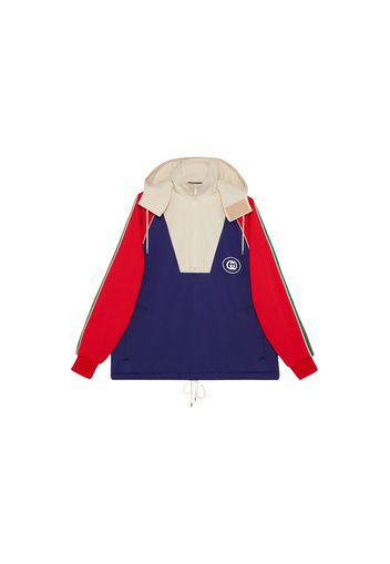 Gucci Logo Half Zip Jacket Blue Red White