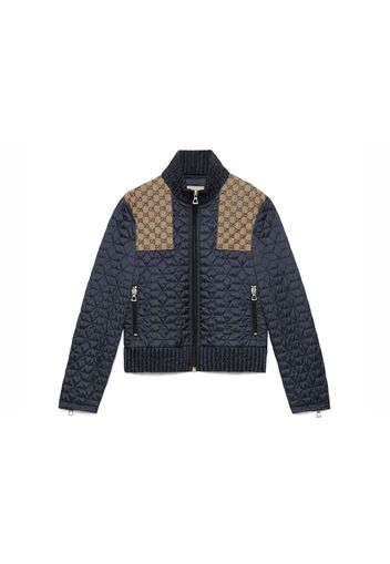 Gucci GG Fabric Quilted Jacket Blue