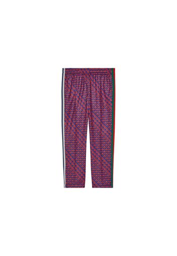 Gucci x adidas Double G and Trefoil Print Sweatpants Blue/Red